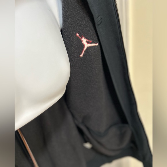 RETRO 90’s RARE AIR JORDAN ZIPPERED ELEPHANT PRINT SWEATSHIRT WITH POCKETS SZ LG - Picture 13 of 15